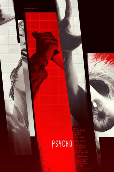 Psicosis (1960), Alfred Hitchcock. Poster Alternativo de Kevin Tong